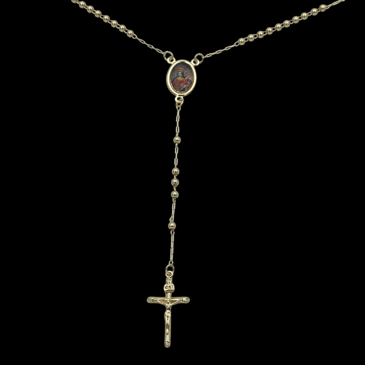 Colier Rosary "Maica Domnului" Placat cu Aur 18K