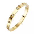 Bratara Brooks Bangle Gold Diamonds