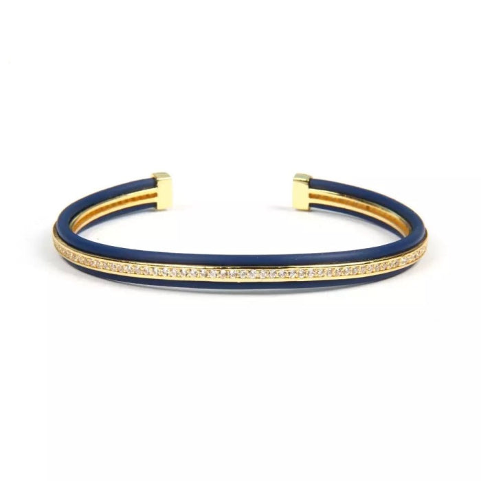 Bratara Brooks Bangle Louviere GoldBlue