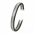 Bratara Brooks Bangle Louviere Zircon SILVER
