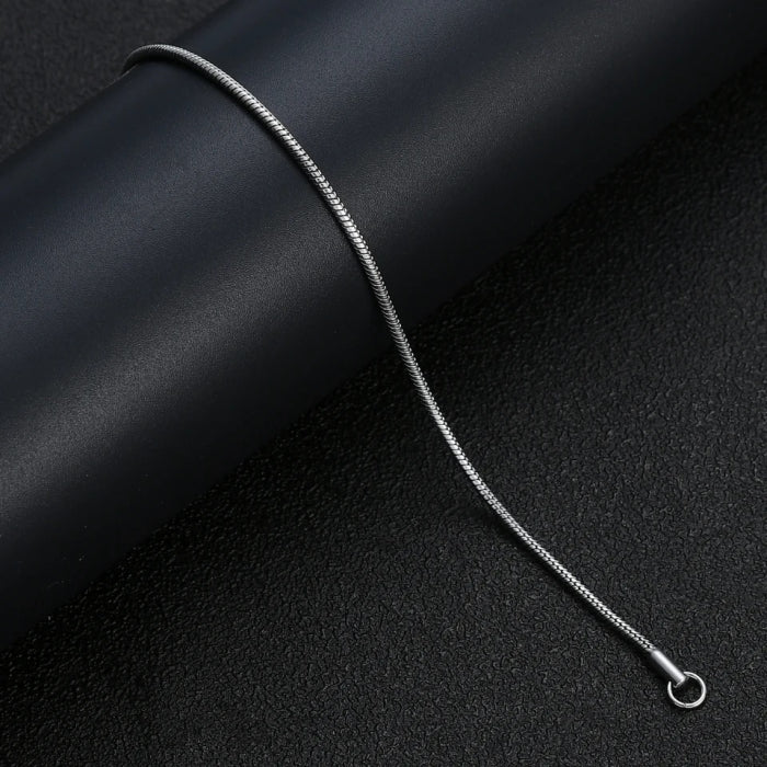 Bratara Brooks Silver Snake Round