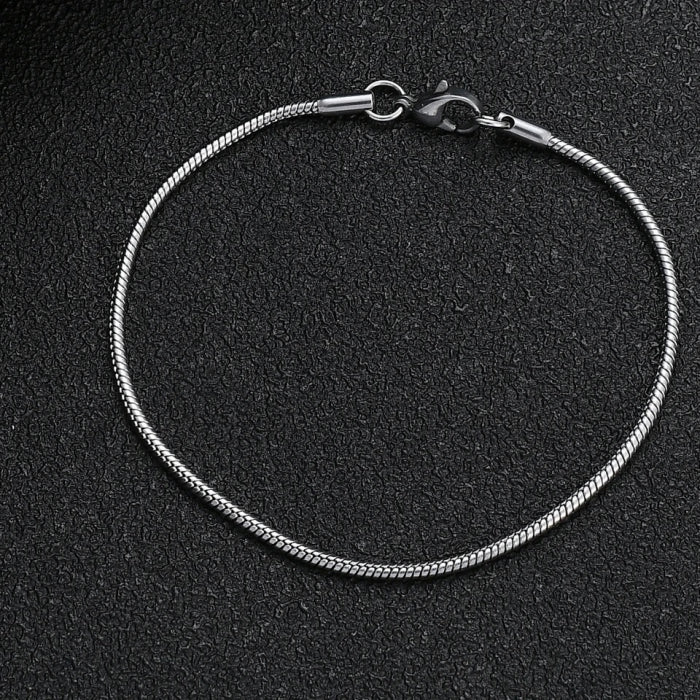 Bratara Brooks Silver Snake Round