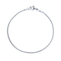 Bratara Brooks Silver Snake Round
