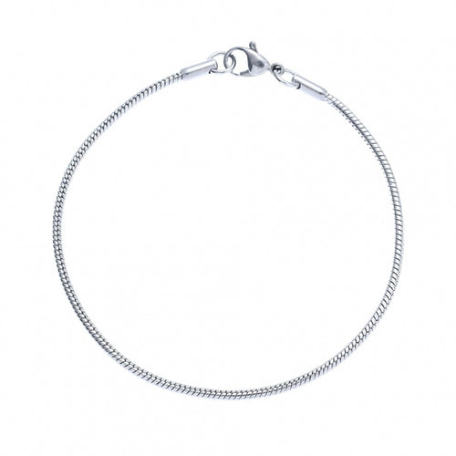 Bratara Brooks Silver Snake Round