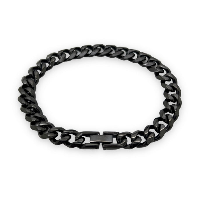 Bratara Brooks Black Cuban 8 mm