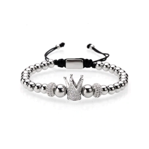 Bratara Brooks Crown Elite SILVER