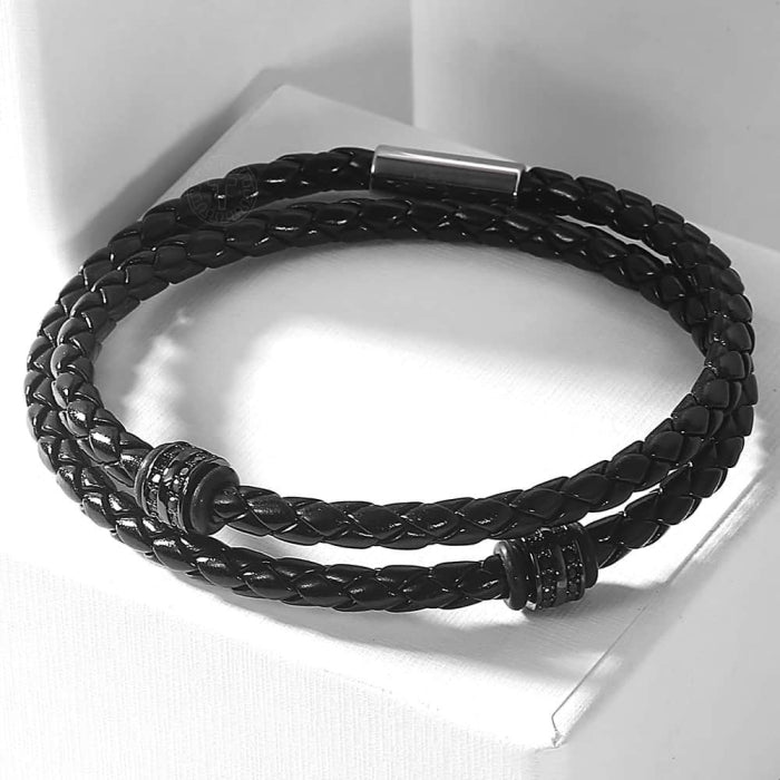 Bratara Brooks Double Strap Black Zirconium 19 CM