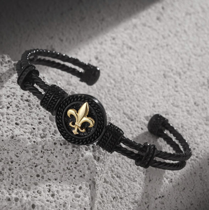 Bratara Brooks Fleur de Lis Bangle