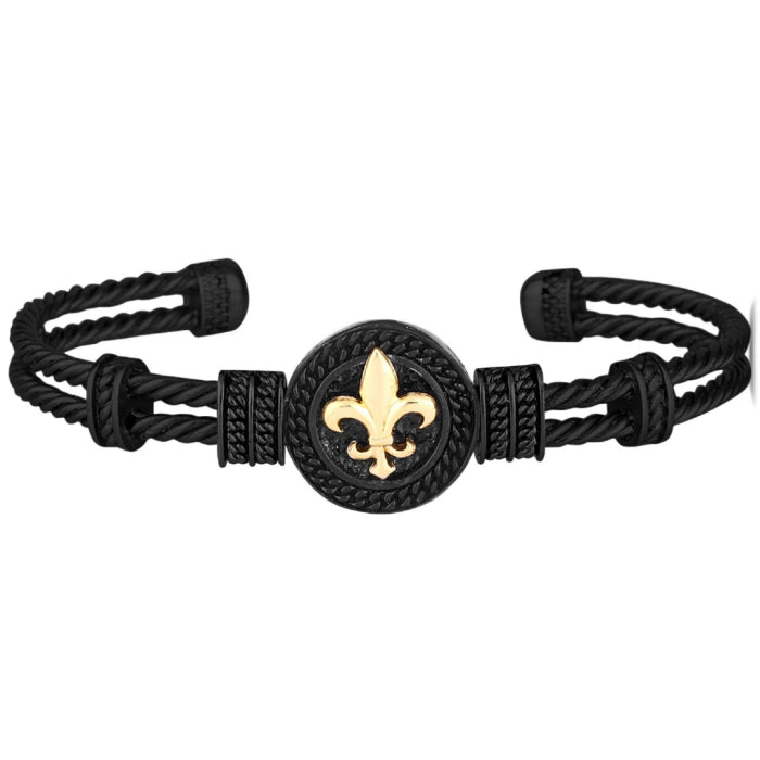 Bratara Brooks Fleur de Lis Bangle
