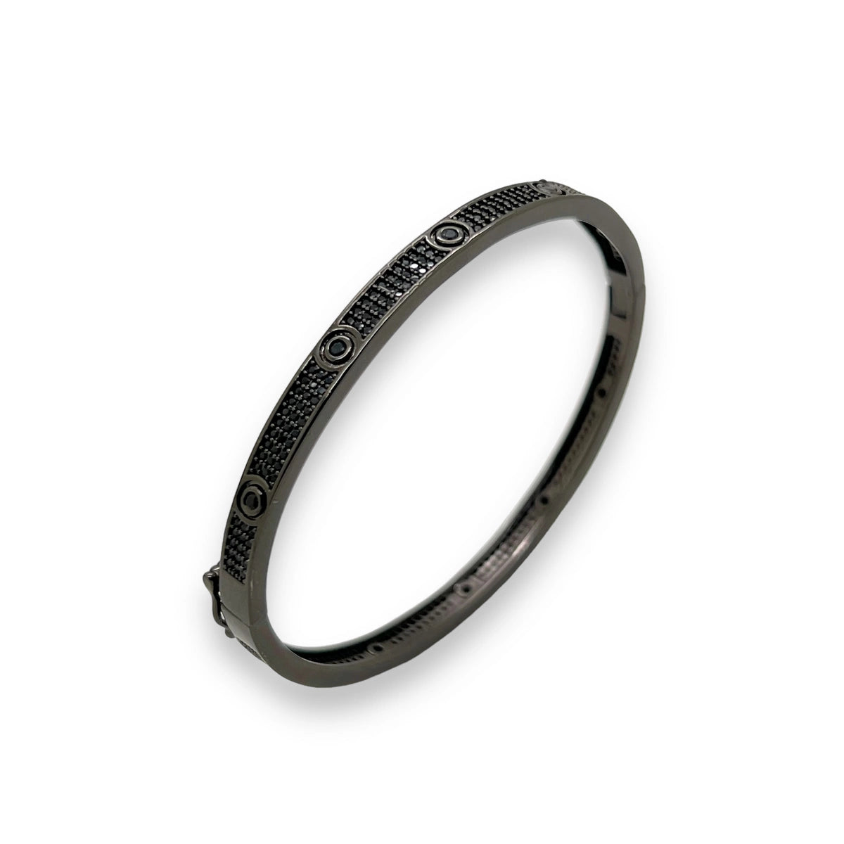 Bratara Brooks Full Black Diamonds