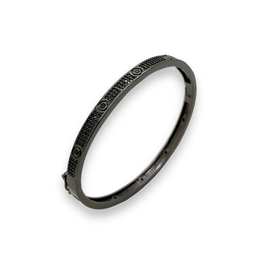 Bratara Brooks Full Black Diamonds