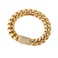 Bratara Brooks Gold Cuban Design 20 CM