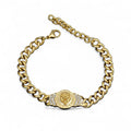 Bratara Brooks Gold Cuban Lion