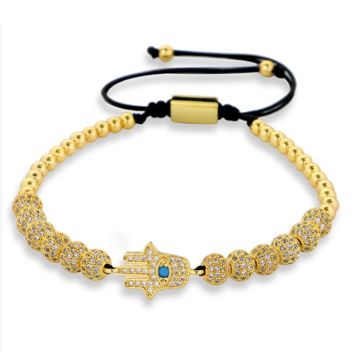 Bratara Brooks Gold Luxury Hamsa Fatima
