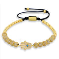 Bratara Brooks Gold Luxury Hamsa Fatima