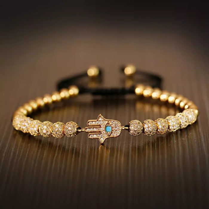 Bratara Brooks Gold Luxury Hamsa Fatima