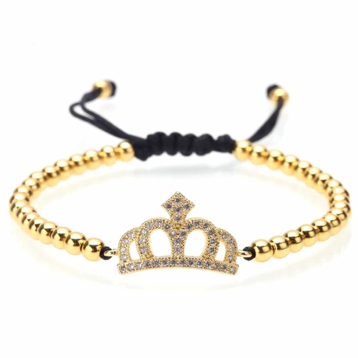 Bratara Brooks Gold Queen Crown