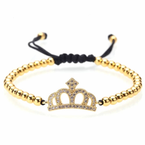 Bratara Brooks Gold Queen Crown