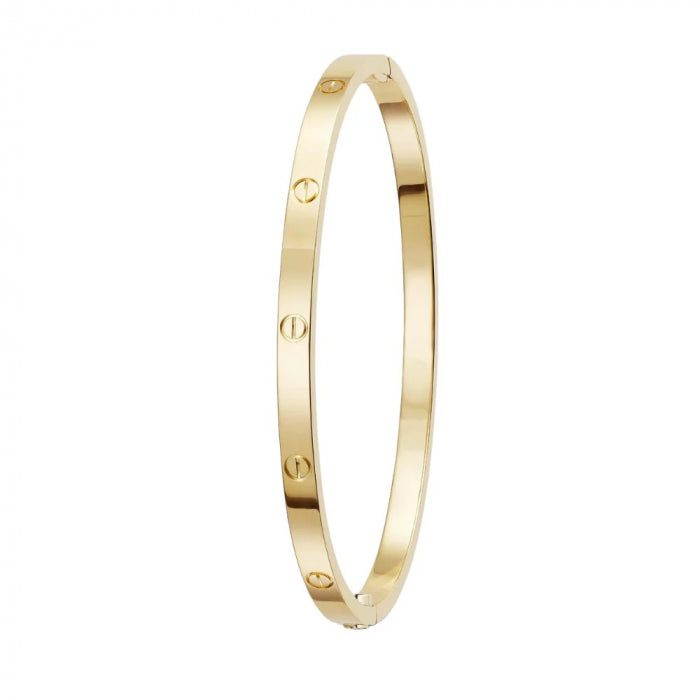 Bratara Brooks Gold Slim Classic Bangle