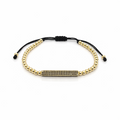 Bratara Brooks Gold Tube Zircon