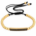 Bratara Brooks Gold Zircon Linea