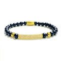 Bratara Brooks Gold Zircon Tube