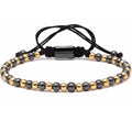 Bratara Brooks GoldBlack Beads