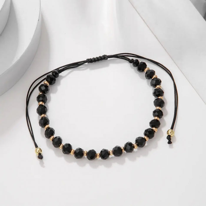 Bratara Brooks GoldBlack Beads Facette
