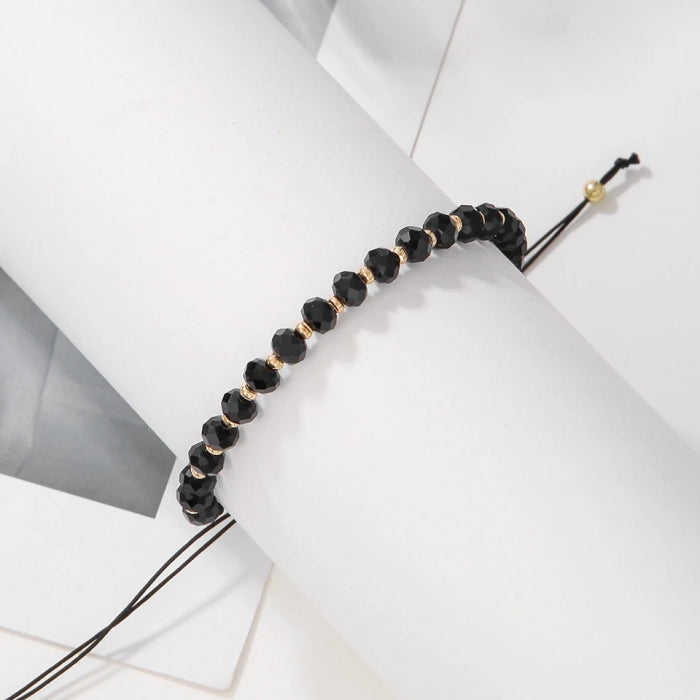 Bratara Brooks GoldBlack Beads Facette