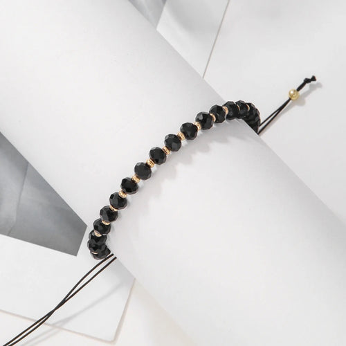 Bratara Brooks GoldBlack Beads Facette
