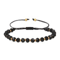 Bratara Brooks GoldBlack Beads Facette