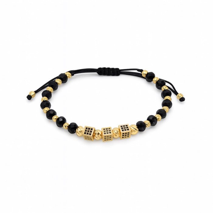 Bratara Brooks GoldBlack Cubic