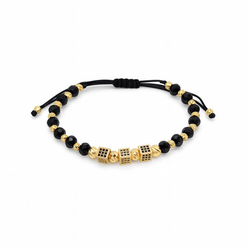 Bratara Brooks GoldBlack Cubic