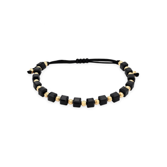Bratara Brooks GoldBlack Cubic
