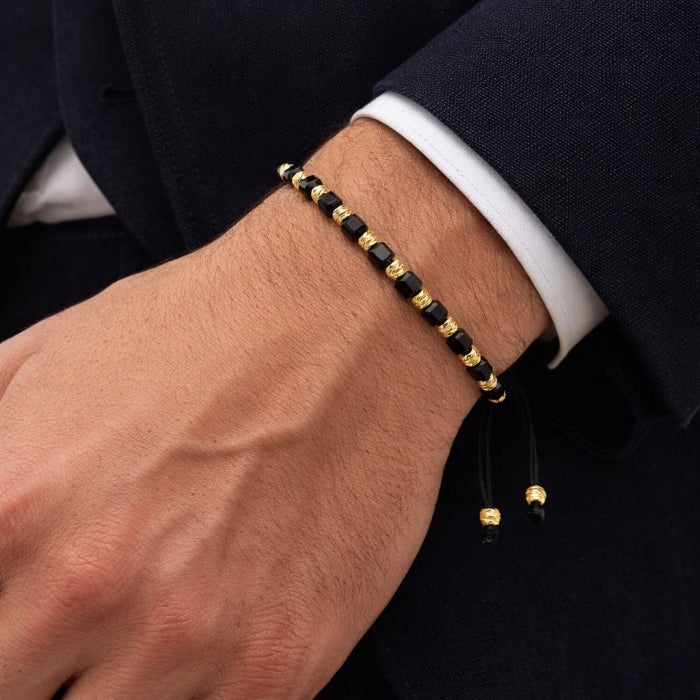 Bratara Brooks GoldBlack Cubical 14K