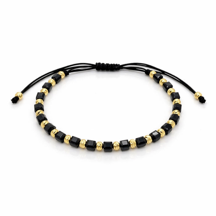Bratara Brooks GoldBlack Cubical 14K