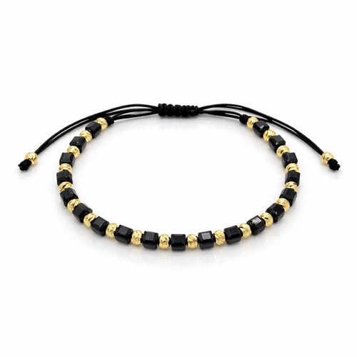 Bratara Brooks GoldBlack Cubical 14K