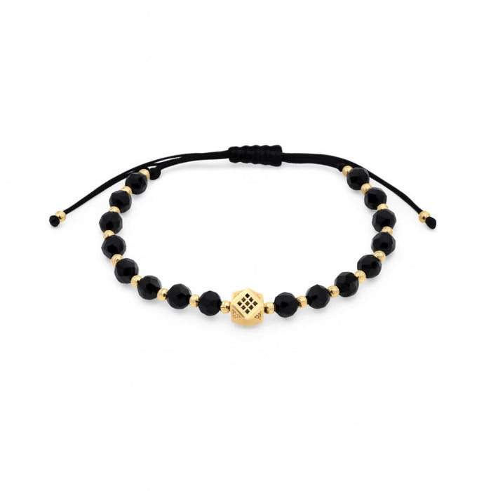 Bratara Brooks GoldBlack Hexagon