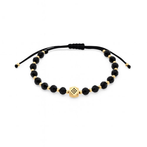 Bratara Brooks GoldBlack Hexagon