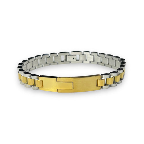 Bratara Brooks GoldSilver Steel
