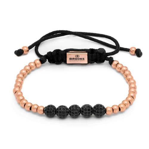 Bratara Brooks Luxury 5 Zircon Black Moon