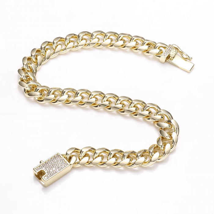 Bratara Brooks Monaco Gold Plated 14K / 6 MM