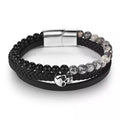 Bratara Brooks Multilayer Skull