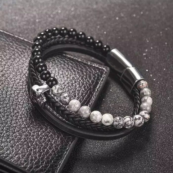 Bratara Brooks Multilayer Skull