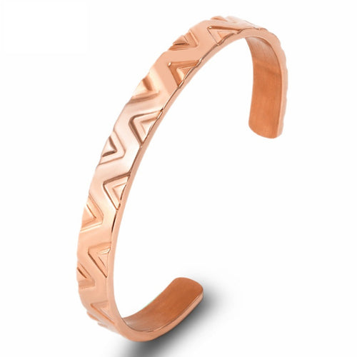 Bratara Brooks Rose Gold Gothic Bangle