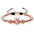 Bratara Brooks Rose Gold Zircon Crown