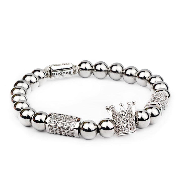 Bratara Brooks Royalty Silver Zirconium