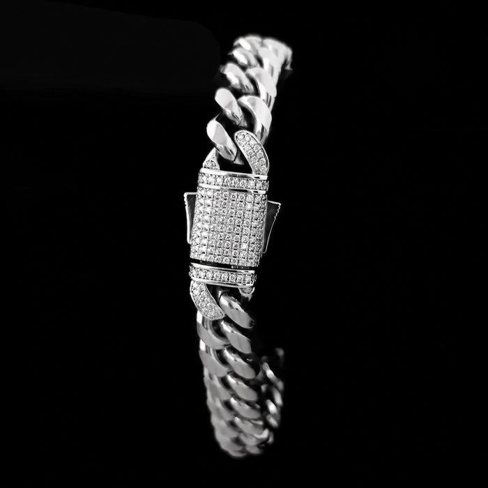 Bratara Brooks Silver Cuban Design