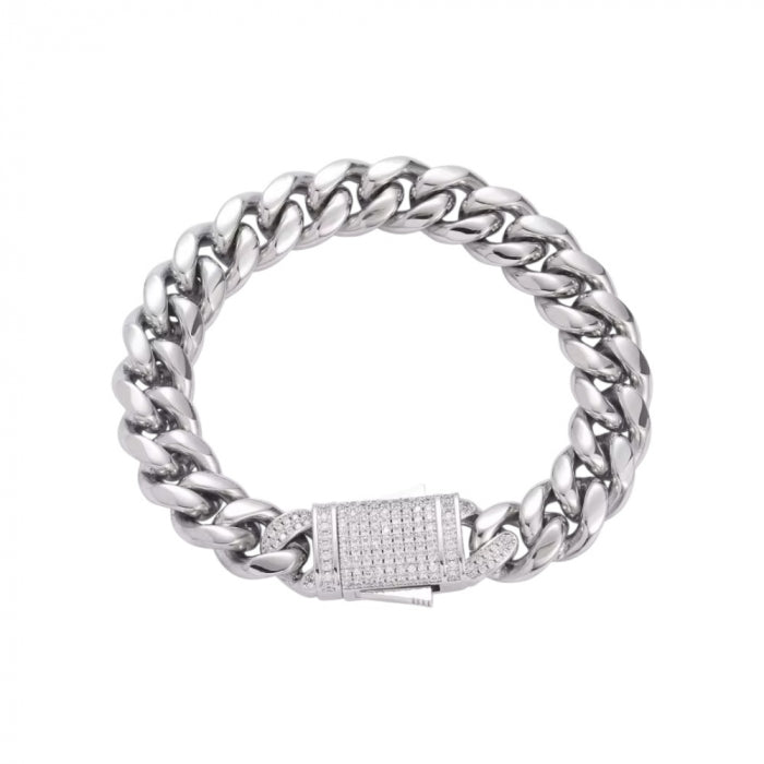 Bratara Brooks Silver Cuban Woman