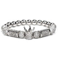 Bratara Brooks Silver Diamonds Harley